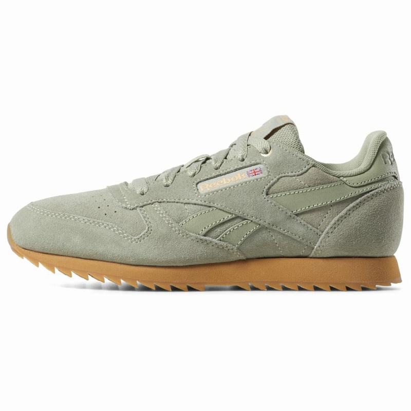 Tenisi Reebok Classic Leather Ripple Fete Verzi/Maro Romania CH7217AG